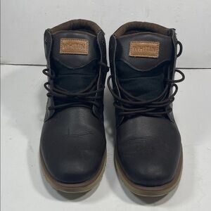 Whitin Men's Black and Brown Boots Size 44